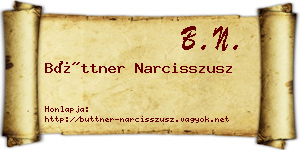 Büttner Narcisszusz névjegykártya
